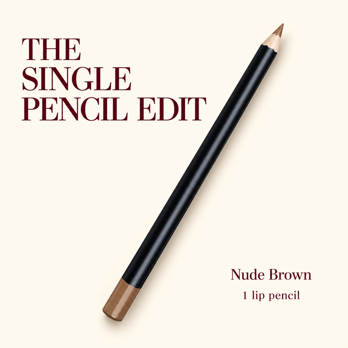 Nude Brown lip liner - one pencil included