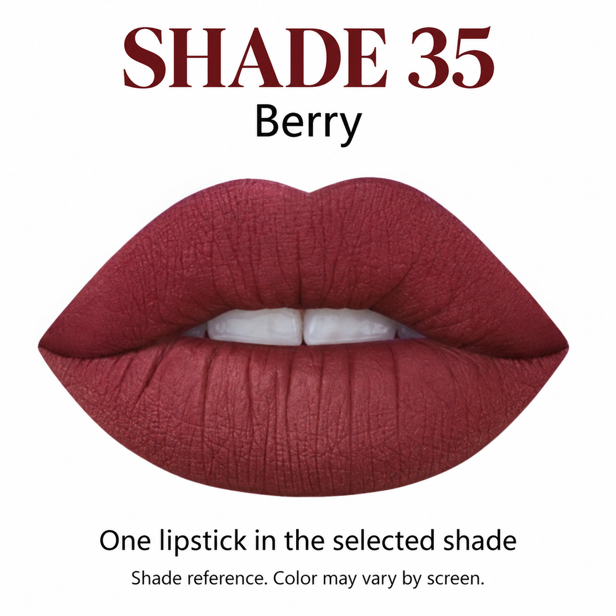 Liquid lipstick - shade 35 - one lipstick in the selected shade