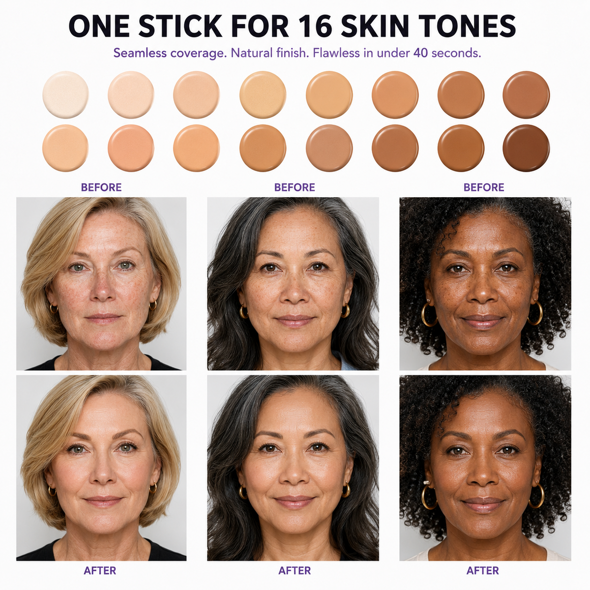2-in-1 Color Changing Foundation Stick