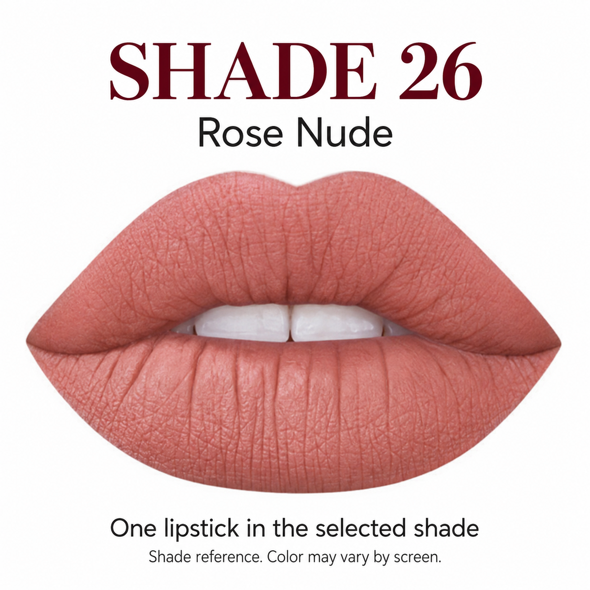 Liquid lipstick - shade 26 - one lipstick in the selected shade
