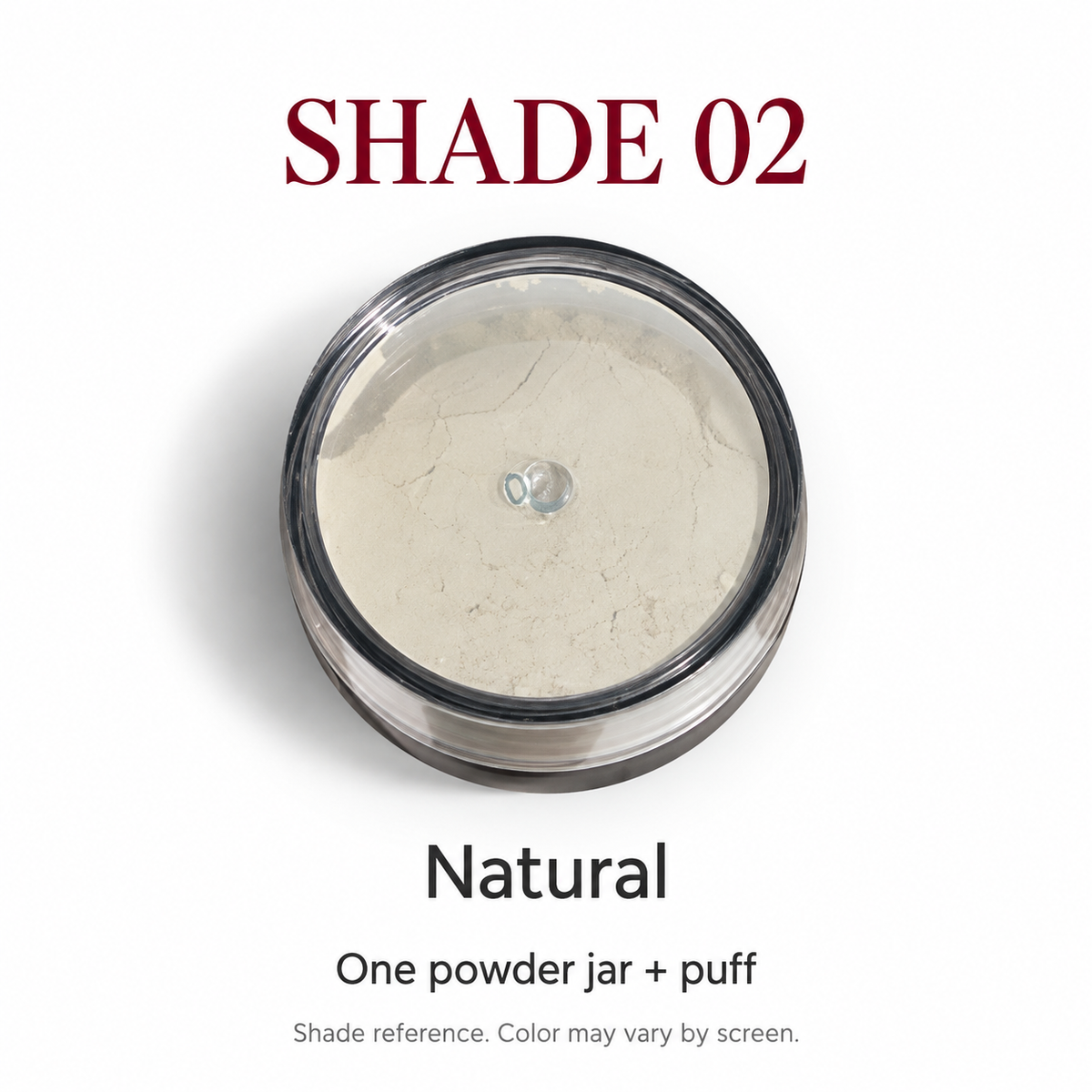 Loose setting powder - shade 02 - one jar and puff