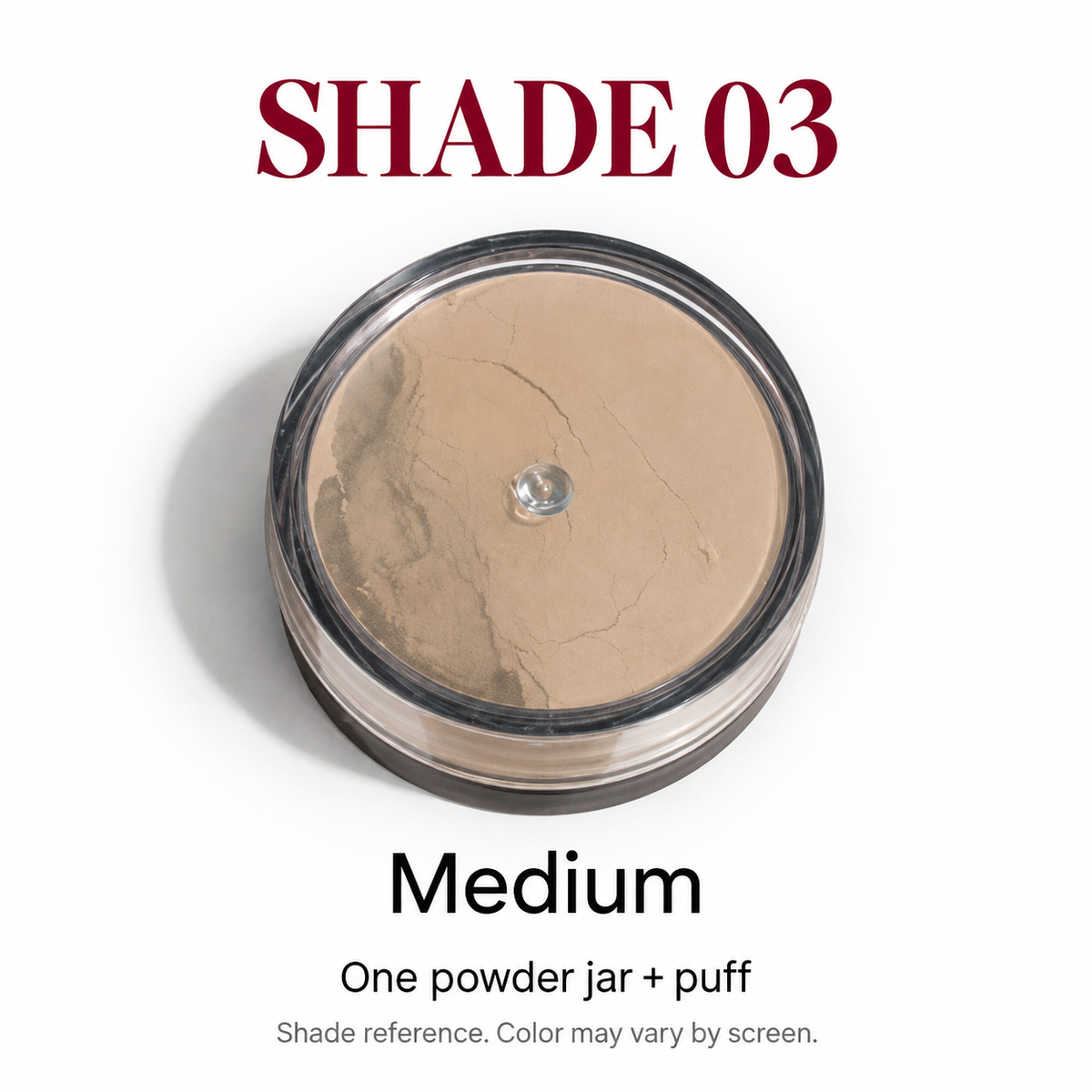 Loose setting powder - shade 03 - one jar and puff